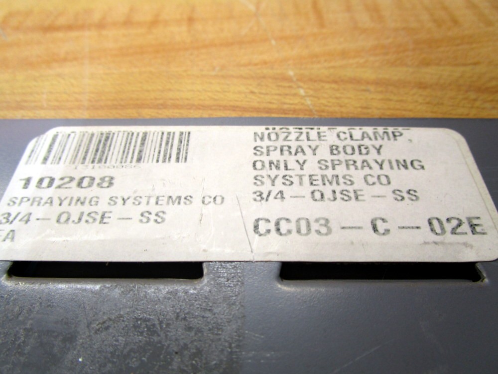 Spraying Systems 10208 Spray Body Nozzle Clamp Kit 3/4-QSE-DD