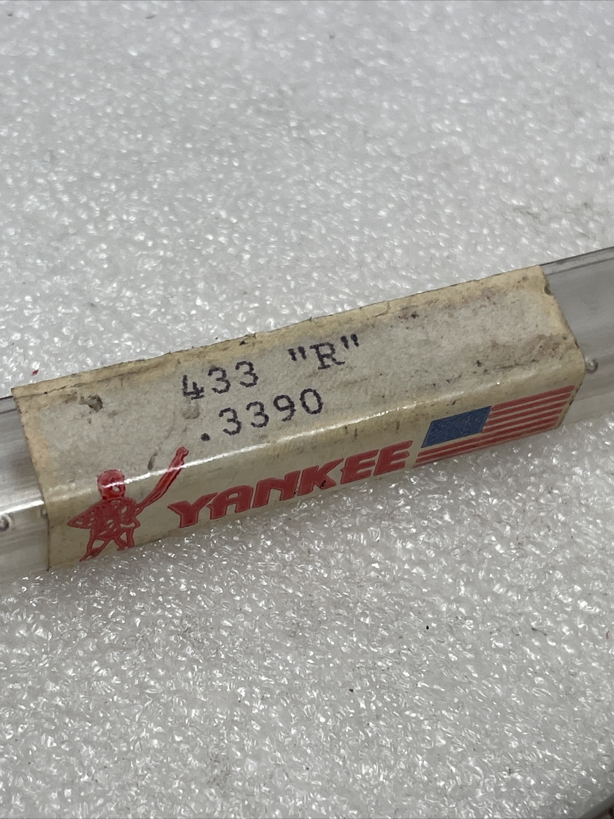 .3390 (letter R) Yankee Chucking Reamer, Straight Flute, 433, HSS, USA, New