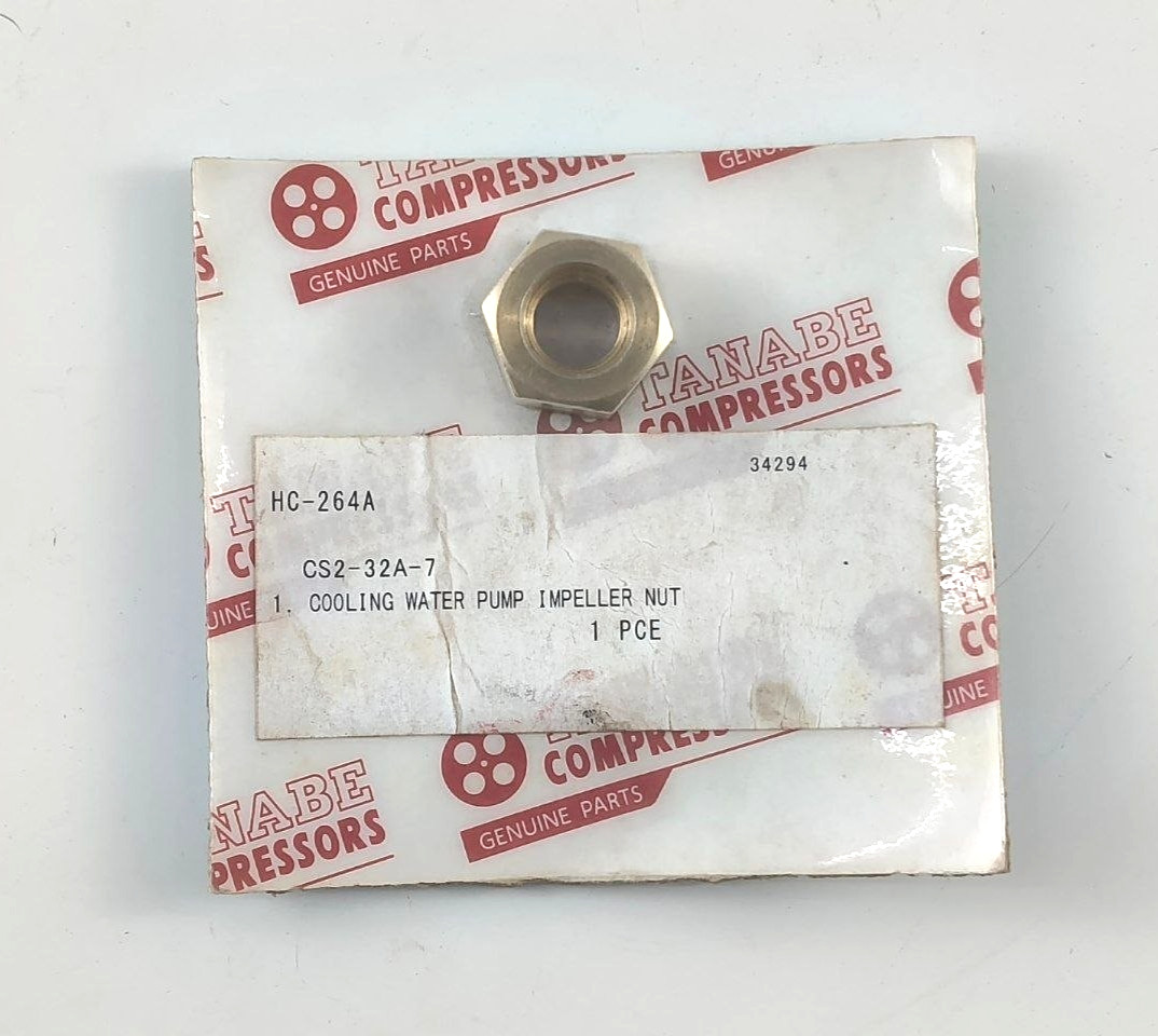 Cooling Water  Pump Impeller Nut For Tanabe HC-264A Compressor Parts