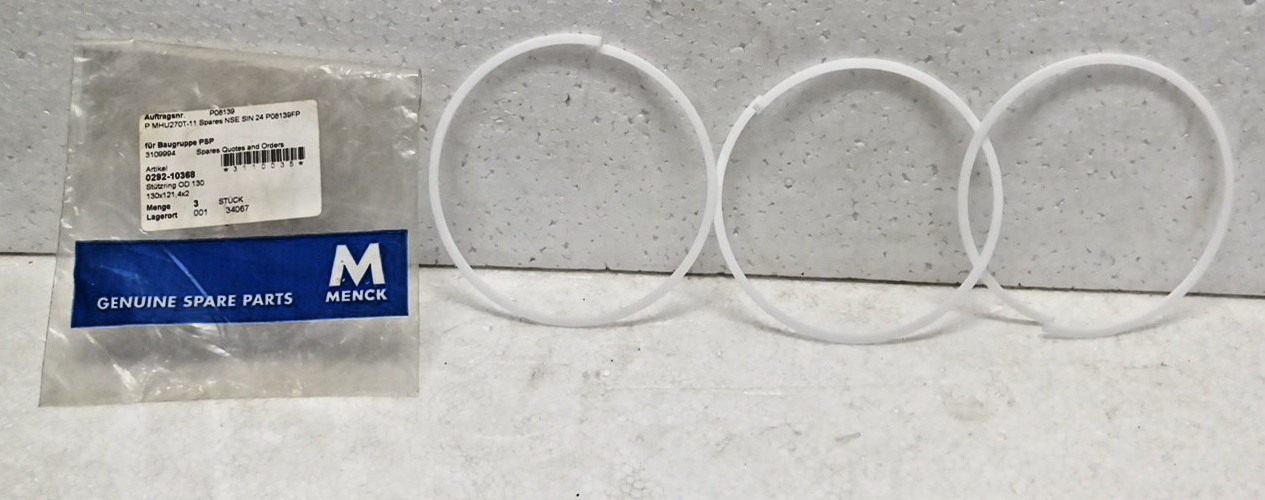 MENCK 0292-10368 Support Ring OD 130 (Set of 3) Genuine Spare Part