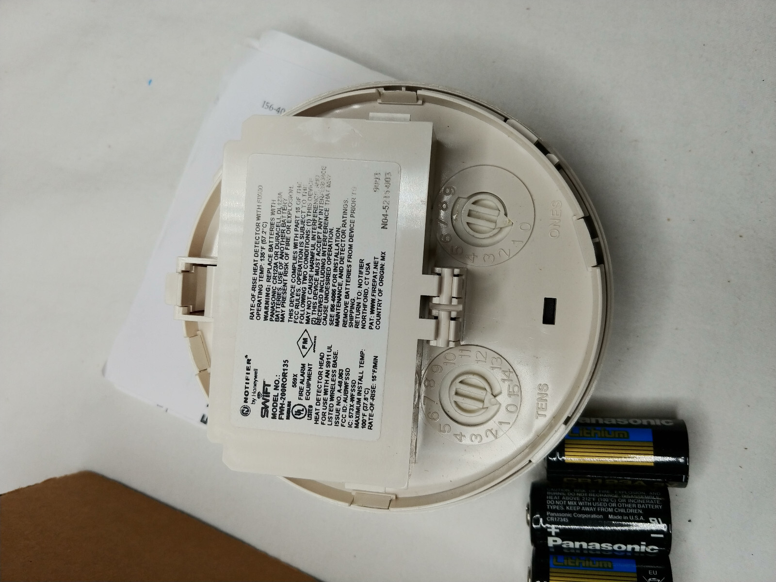 FWH-200ROR135 WIRELESS INTEL. TEMP. SENSOR NOTIFIER by Honeywell NOS