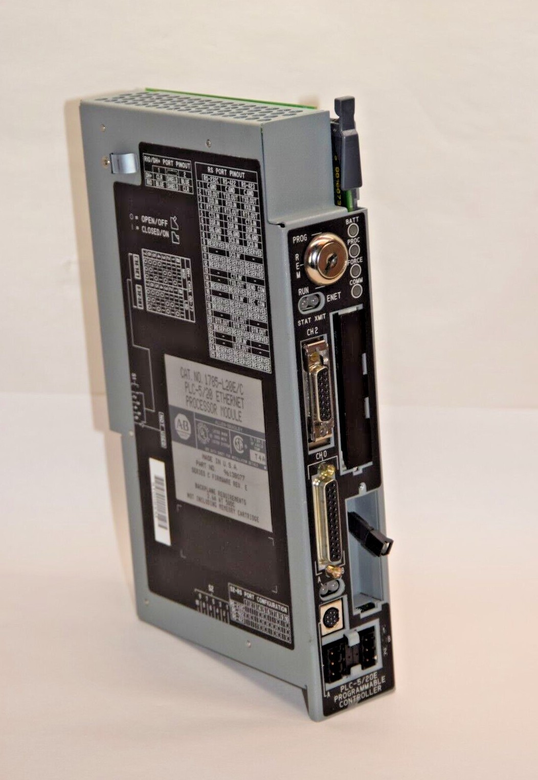 ALLEN BRADLEY 1785-L20E/C PLC-5/20 Ethernet Processor Module Ser C Rev E (NEW)
