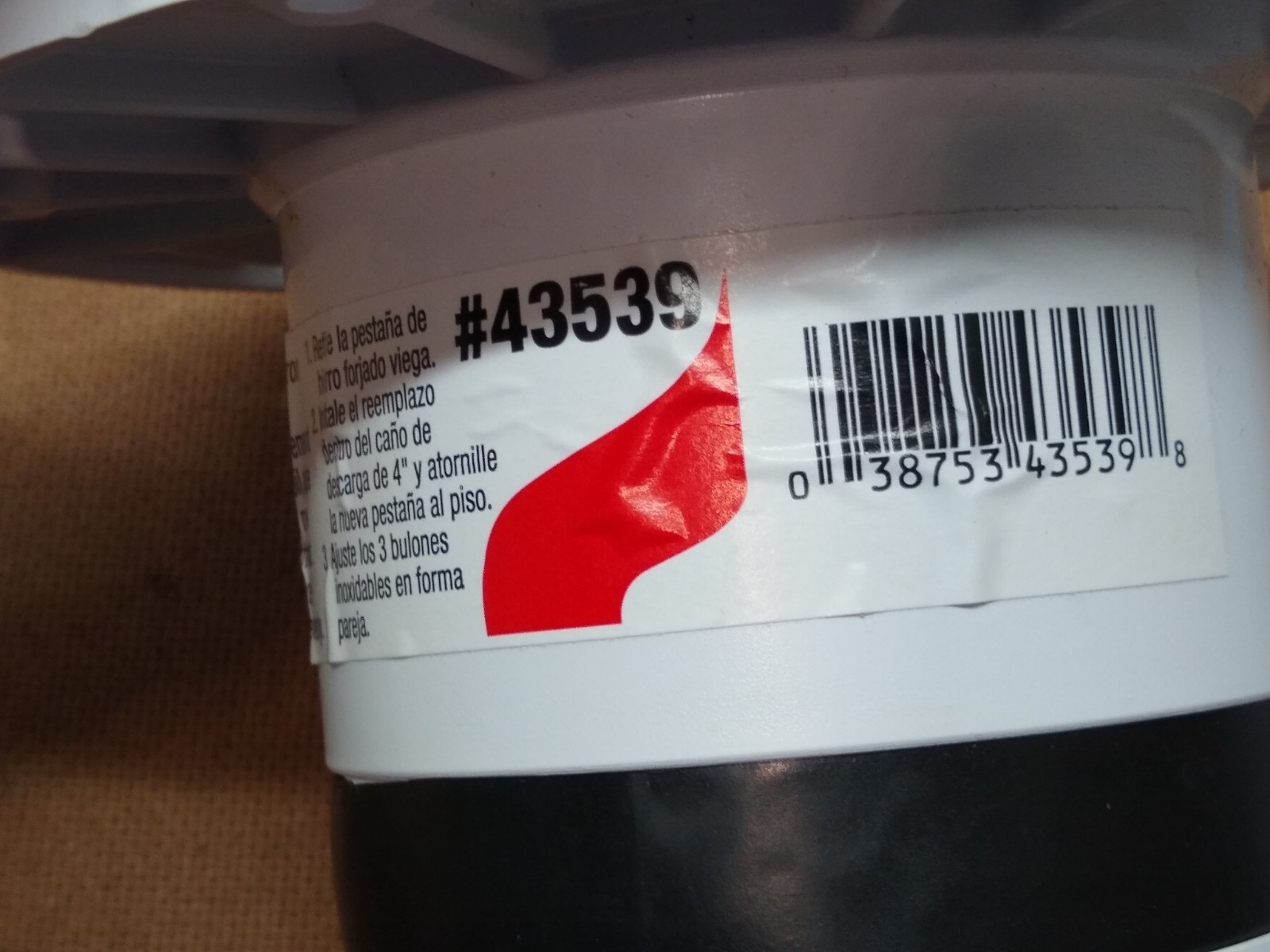 Oatey 43539 Replacement for Cast Iron Closet Flange, 4 Inch PVC