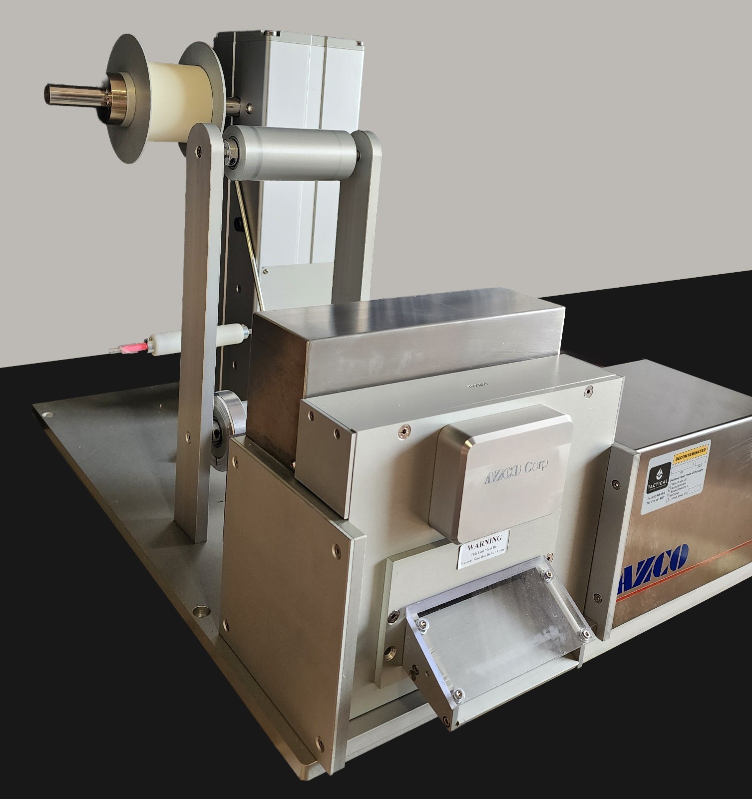 AZCO SUR-SIZE CUT-TO-LENGTH ASSEMBLY Automatic Roll Feed System Label Dispenser