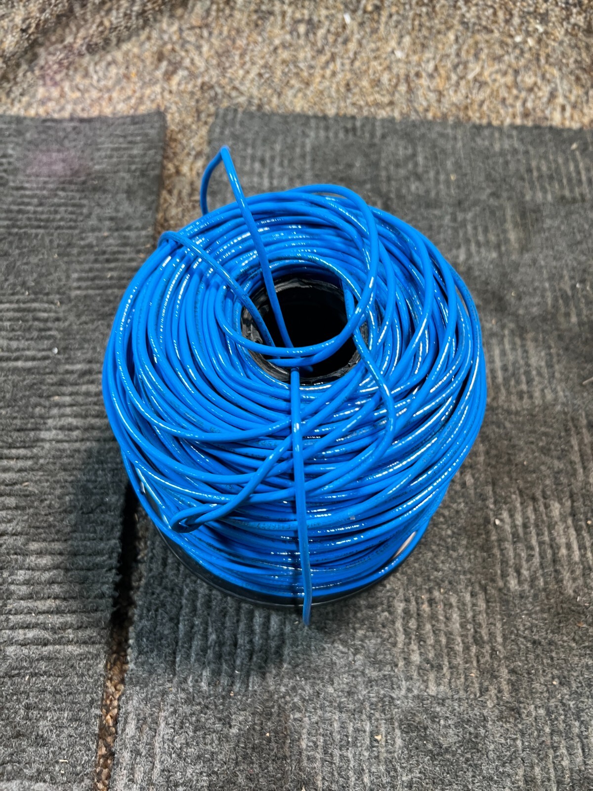Reng Industrial Wire Cable 500FT Blue Heavy Duty Spool