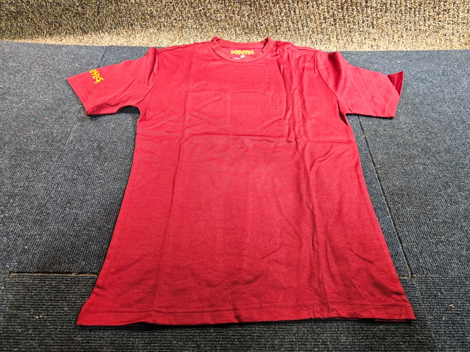 (QTY 36) CSE PU-07BXS Popeyes Louisiana Kitchen Unisex Crew T-Shirt Size XS