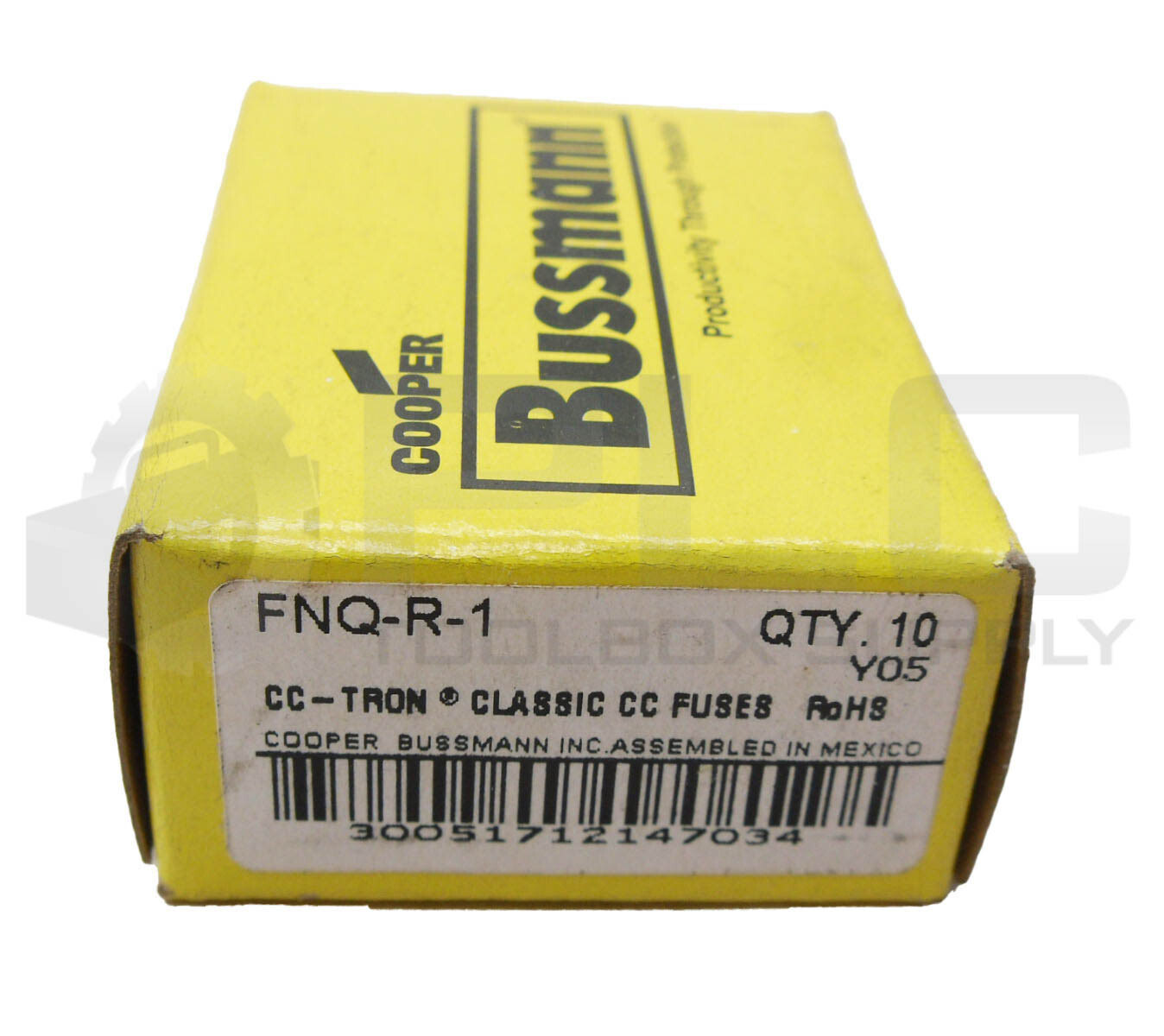 NEW BOX OF 10 BUSSMANN FNQ-R-1 LIMITRON FUSE 1A 600VAC