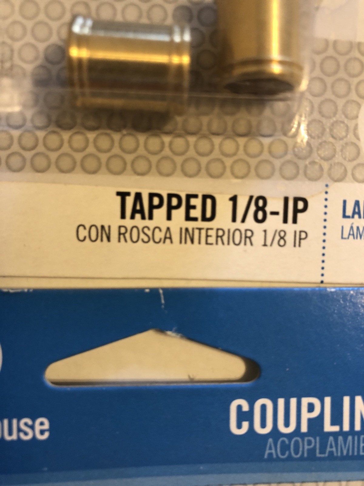 (0815.) 4 TOTAL Couplings Tapped 1/8″ IP Brass Finish-Westinghouse A70162 Lamp