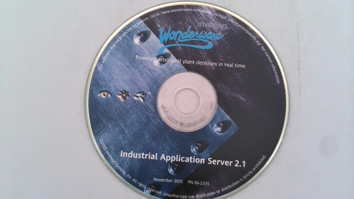 WONDERWARE 06-2335 INDUSTRIAL APPLICATION SERVER 2.1 CD