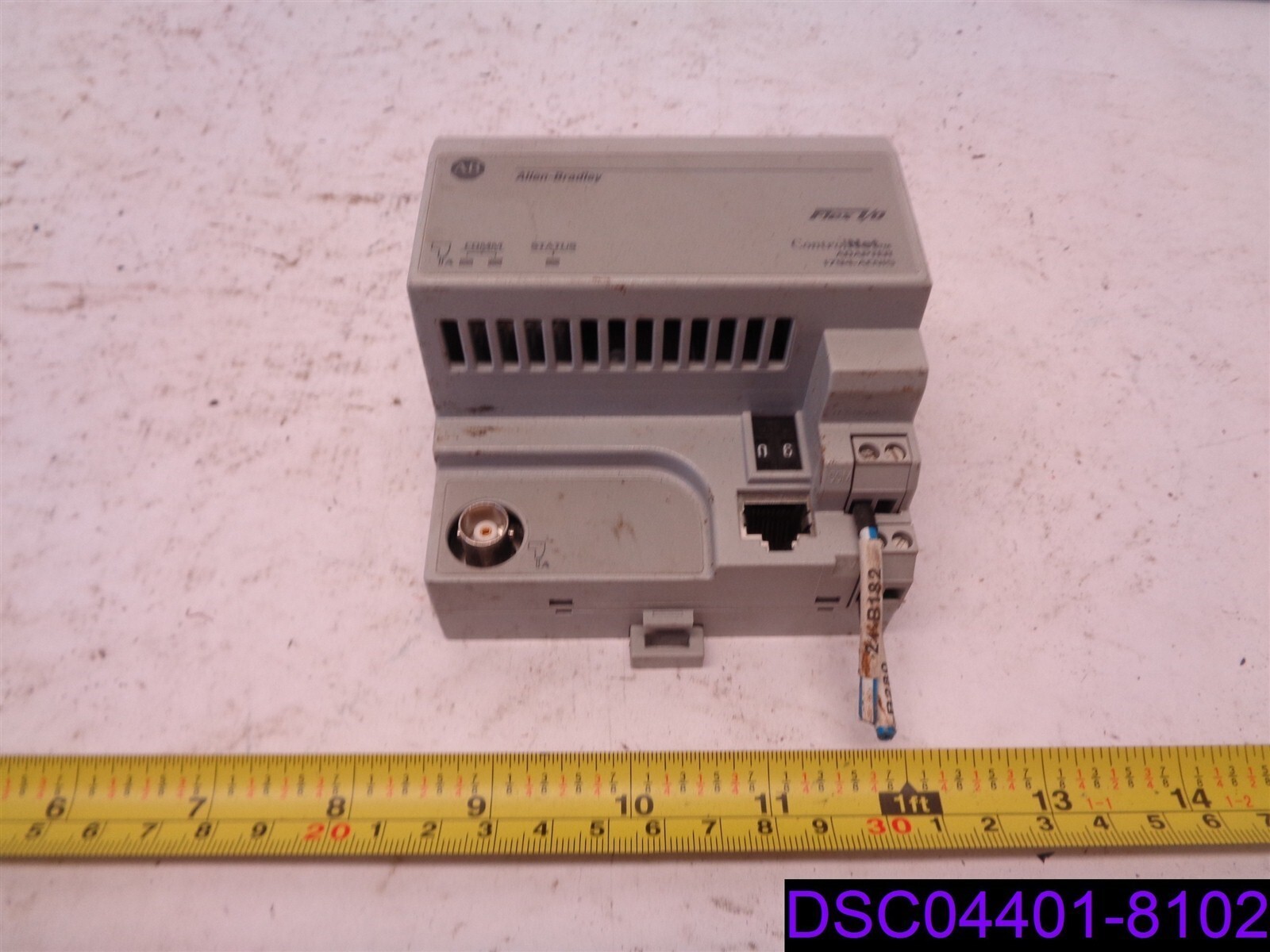 ALLEN BRADLEY 1794-ACN15 FLEX I/O CONTROLNET ADAPTER INPUT 24 VDC OUTPUT 5VDC