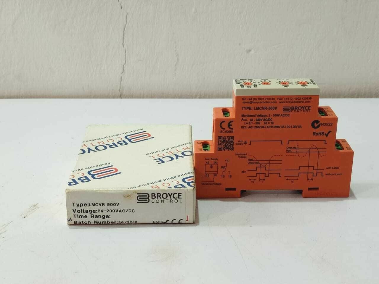 Broyce LMCVR 500V Voltage Monitoring Relay