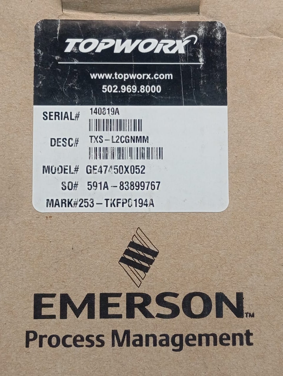 Topworx / Valve Controller / TXS-L2CGNMM / GE47450X052