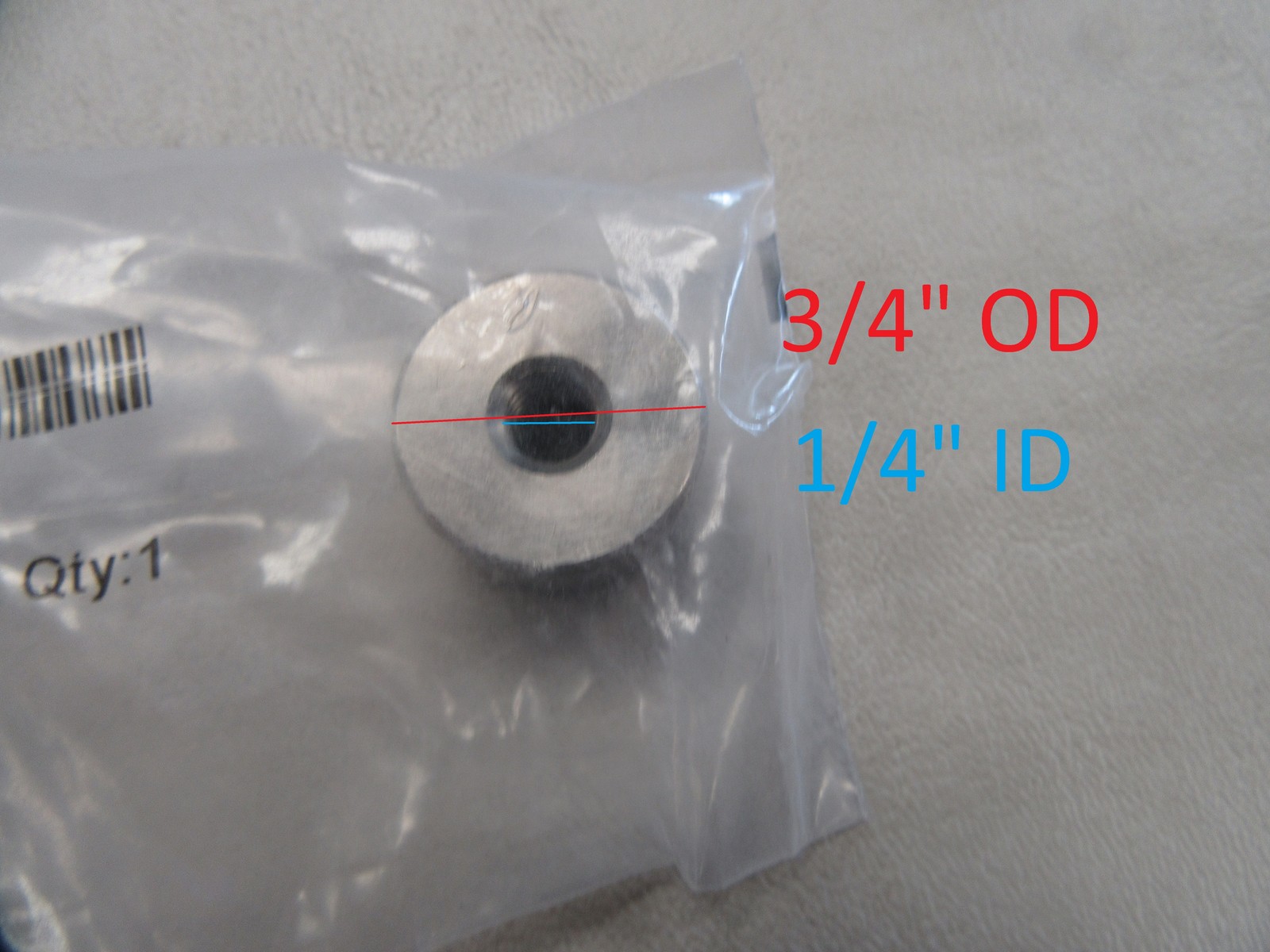 CR LAURENCE STAINLESS STEEL STAND OFF BASE (SET OF 5) 3/4″ OD X 1/2″ SOB3412BS
