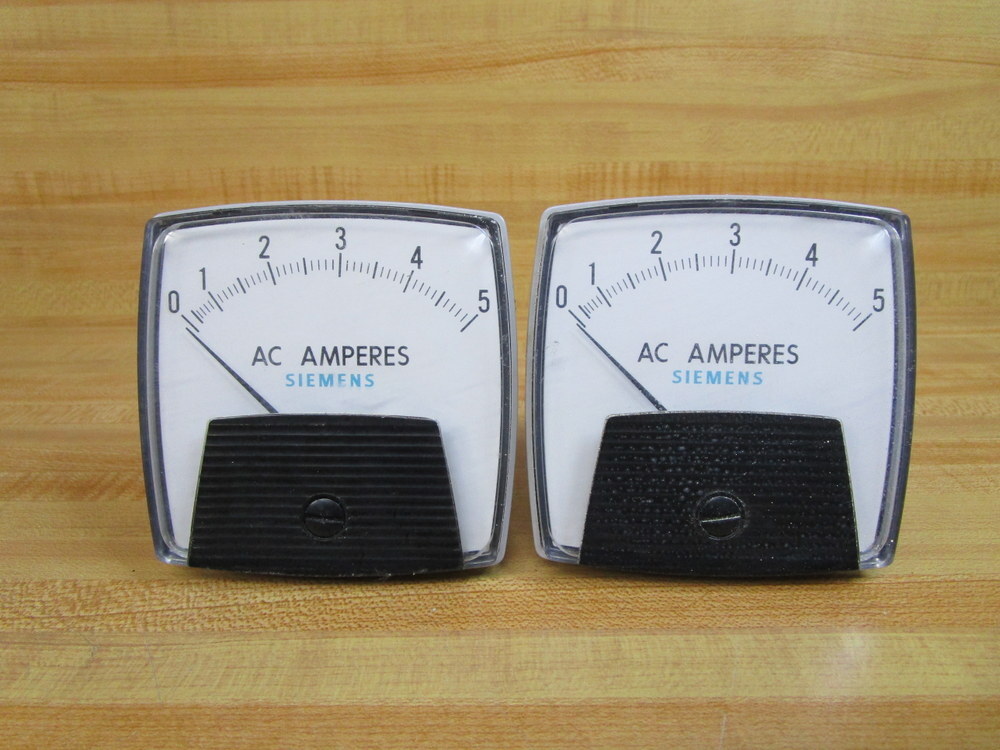 Siemens 250340LS-LS7/UL/KSU Panel Meter 0-5 AAC/0-5 (Pack of 2)