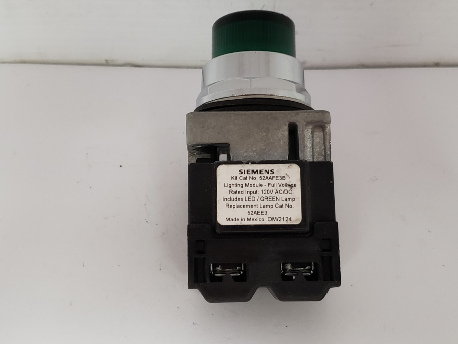 SIEMENS 52PL4E3XB PILOT LIGHT OILTIGHT 120VAC LED GREEN