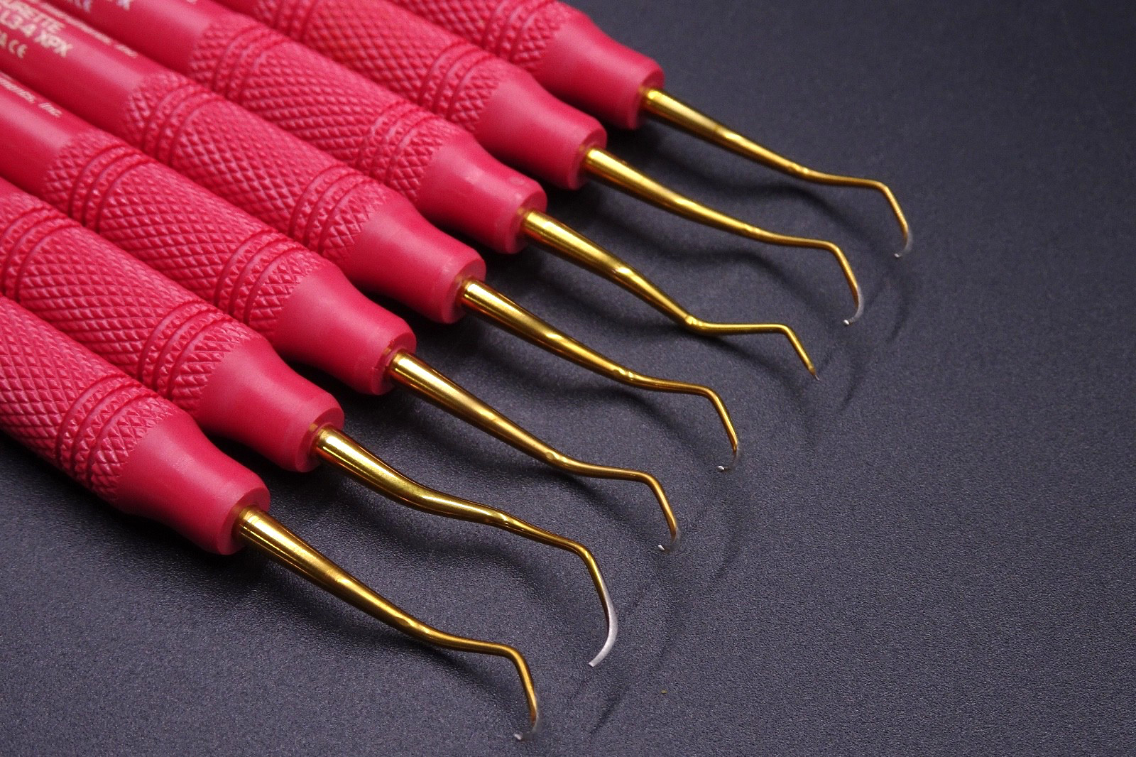 Lot x7) AMERICAN EAGLE – Curette langer 3-4 (3/8) RED – #AECL3-4X