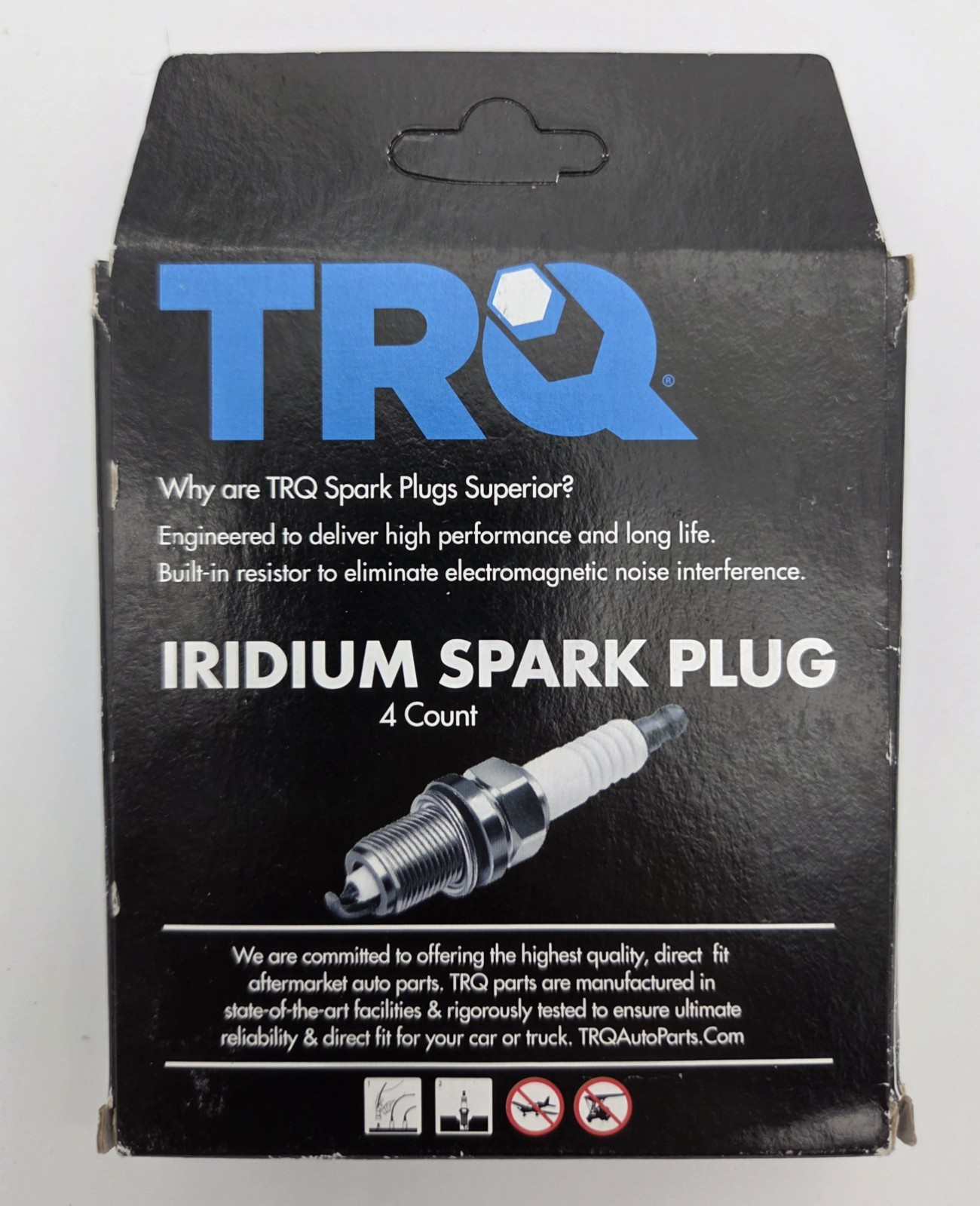 TRQ Iridium Spark Plug 4 Count SPA02124 New! Free Shipping