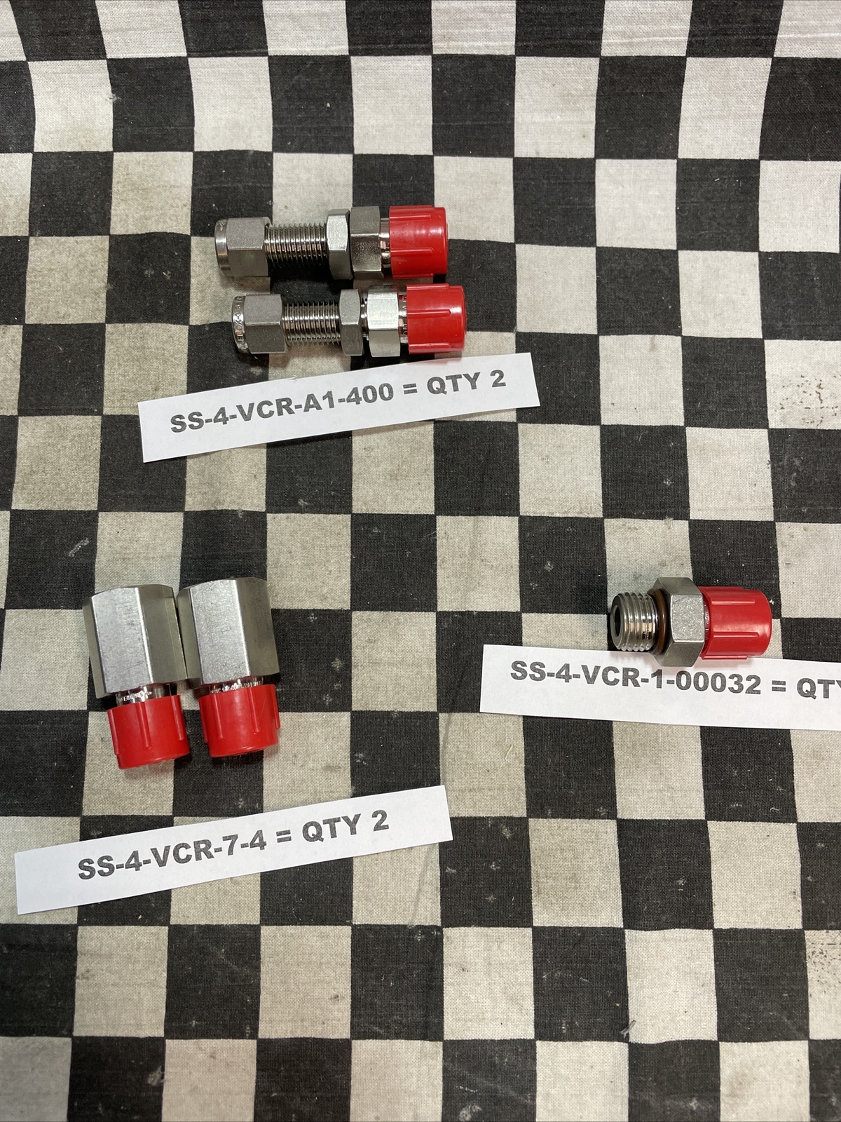SS-4-VCR-1-00032, SS-WVCR-6-400 SS-4-VCR-A1-400 SS-4-VCR-1-1 SS-4-VCR-7-4 #120R3