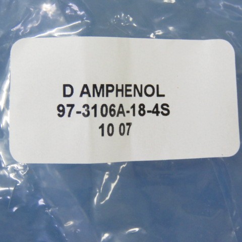 Amphenol 97-3106A-18-4S Qty of 3 per Lot Circular Connector – Plug – Female Soc