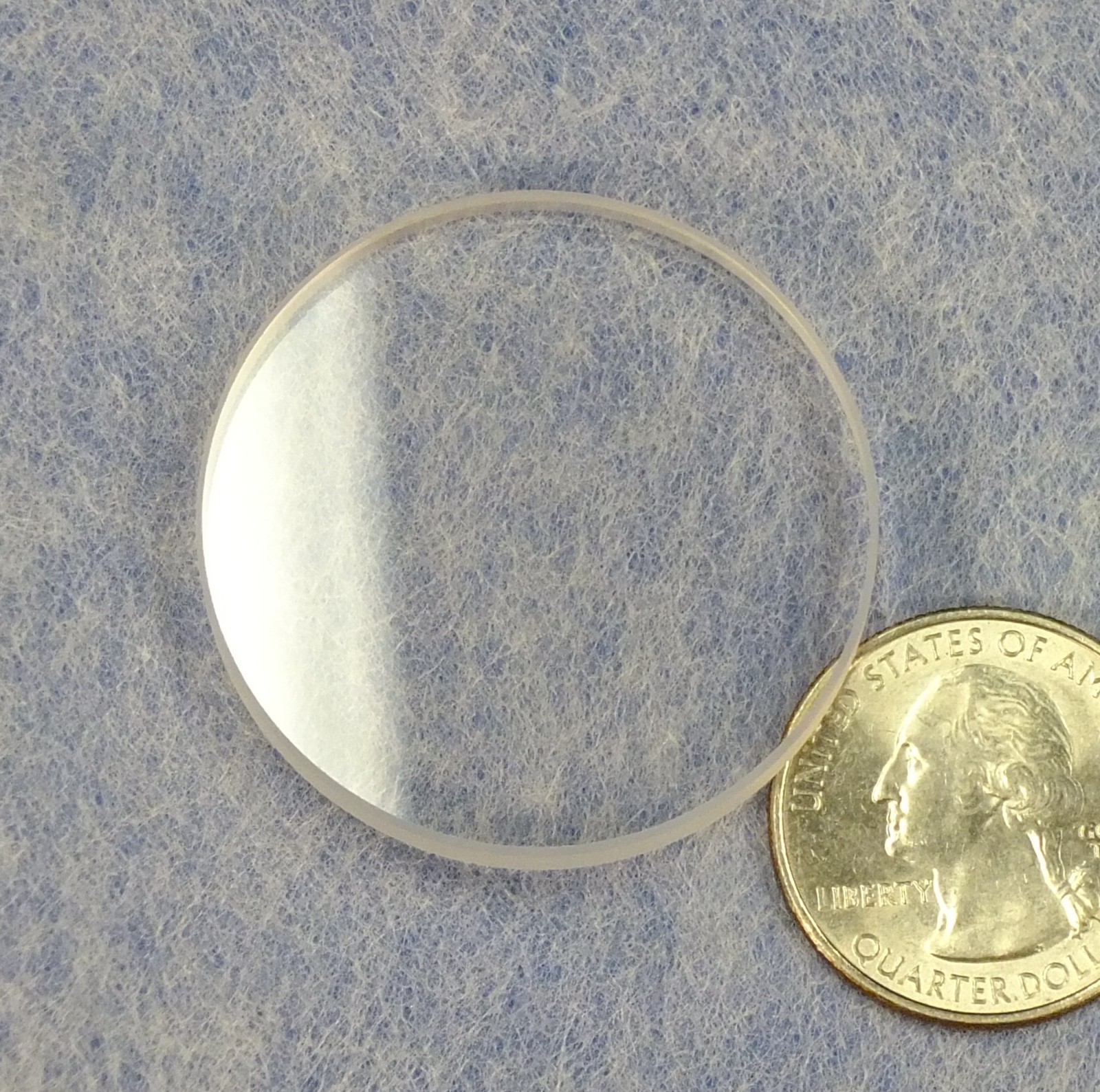 Optical Window: 1.5″ Dia. 1/8 λ (3 micro-inch) Surplus Working Grade Optic Flat