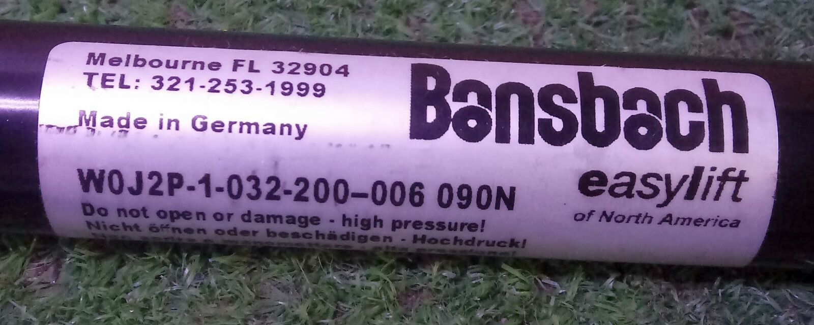 1 NEW BANSBACH W0J2P-1-032-200-006 090N EASYLIFT GAS SPRING NNB ***MAKE OFFER***