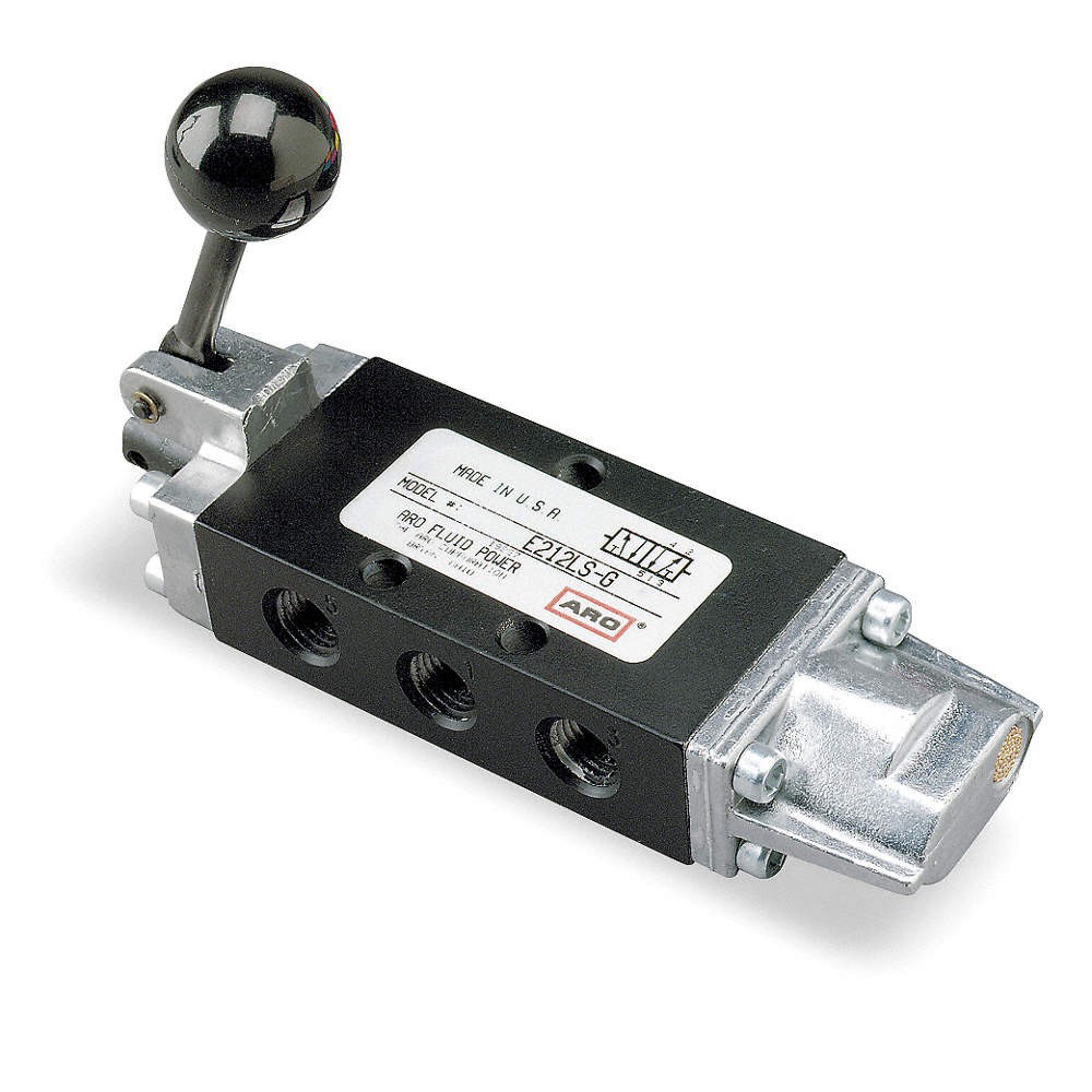 ARO E212LS Manual Air Control Valve, Lever, Black 2G517