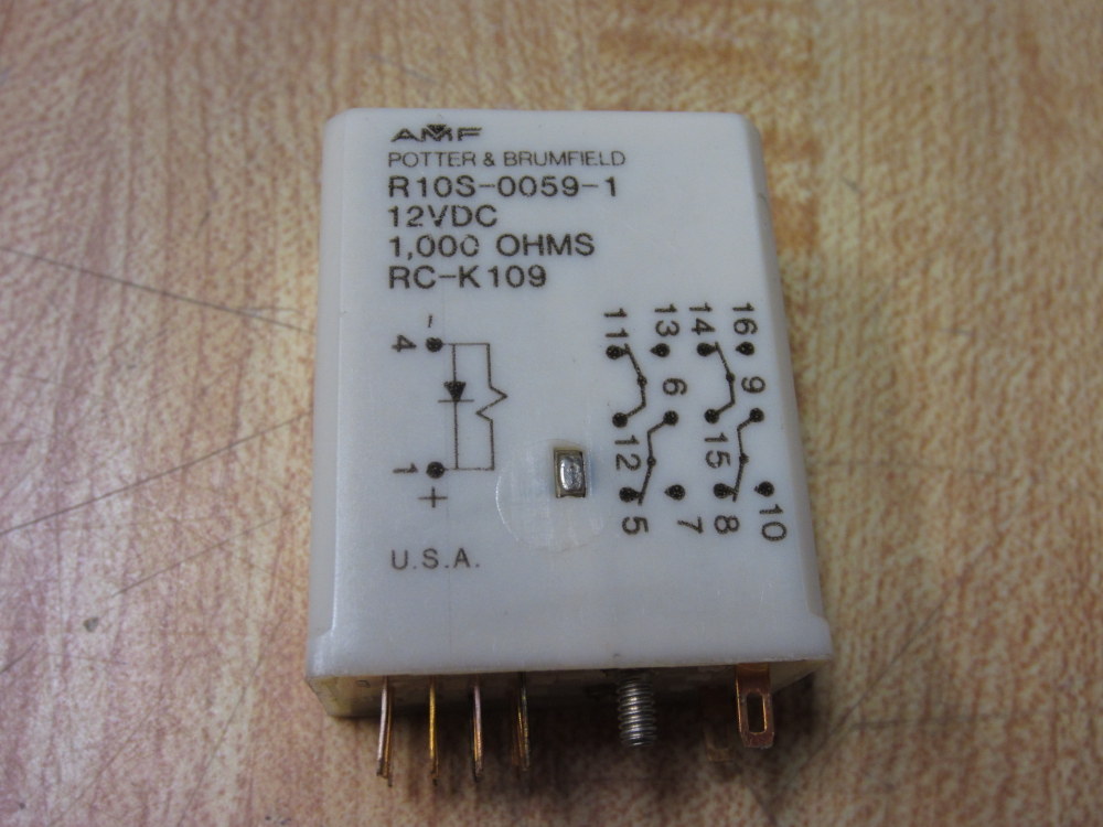 Potter & Brumfield R10S-0059-1 Relay RC-K109