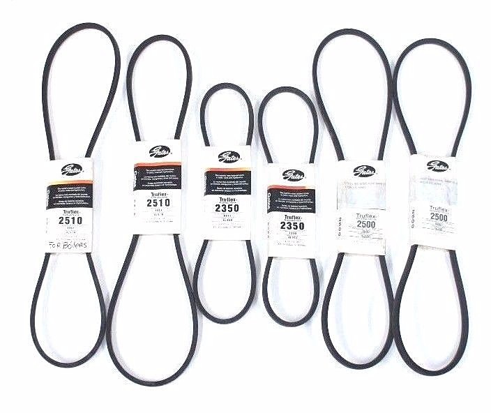 LOT OF 6 NEW GATES TRUFLEX V BELTS 4L510 4L500 4L350