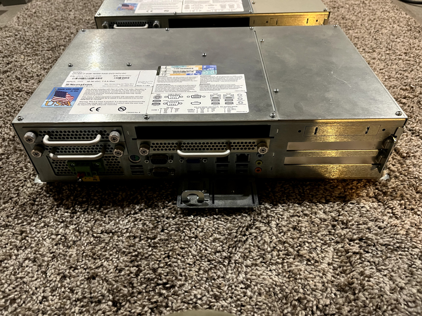 Lot of 3 Comark Nematron nPC400-i7-4GB-160SS-RAID-DVD-W7U Industrial Computer