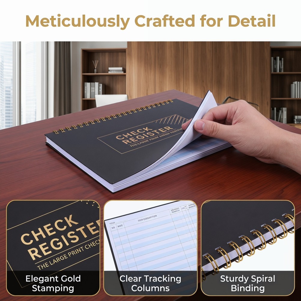 Check Register – Savings Account Booklet for Personal and Business – Blank
