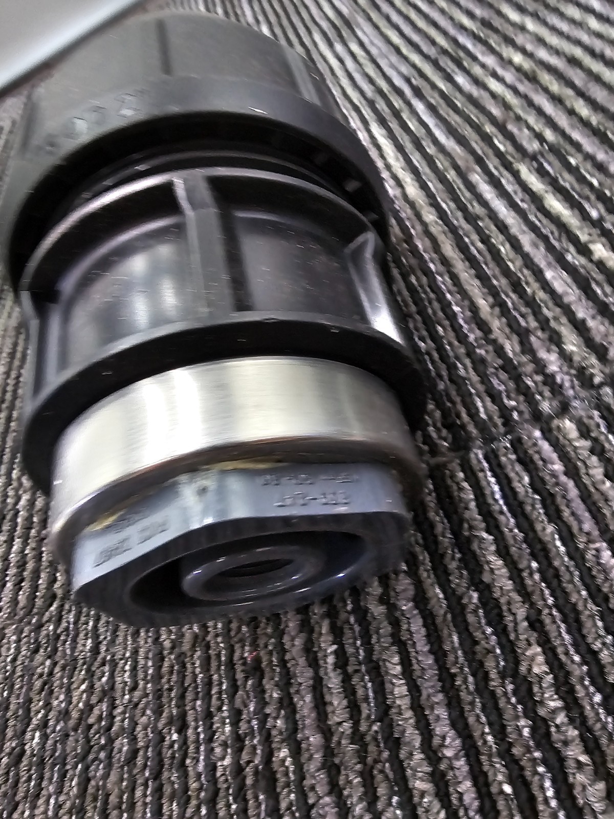 IPS OD 2 PVCI D2467 Compression End Cap Connector Black 6-3/8″ x 3″