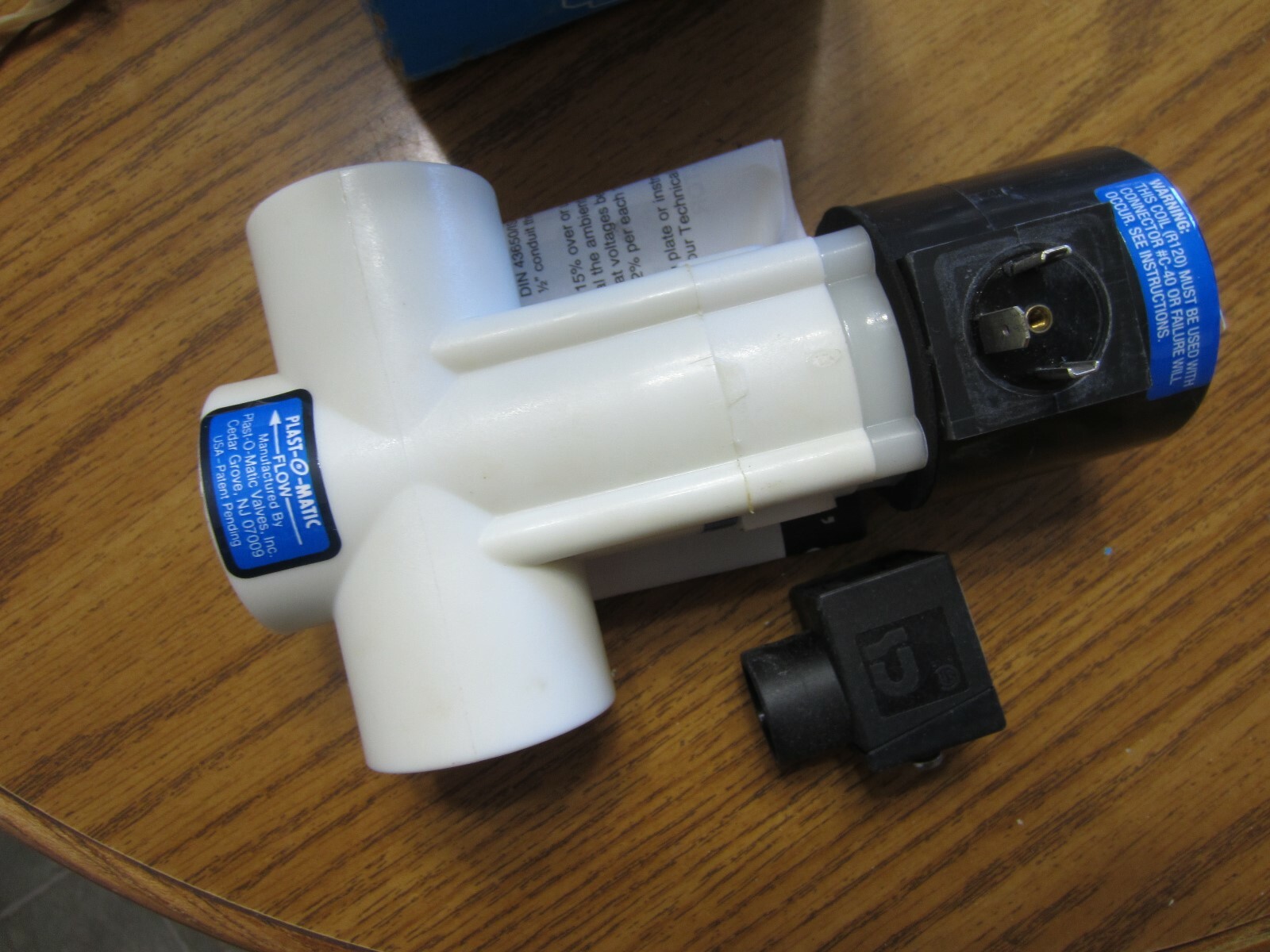 New True Blue Plast-O-Matic EASMT5V16W20-PP Solenoid Valve