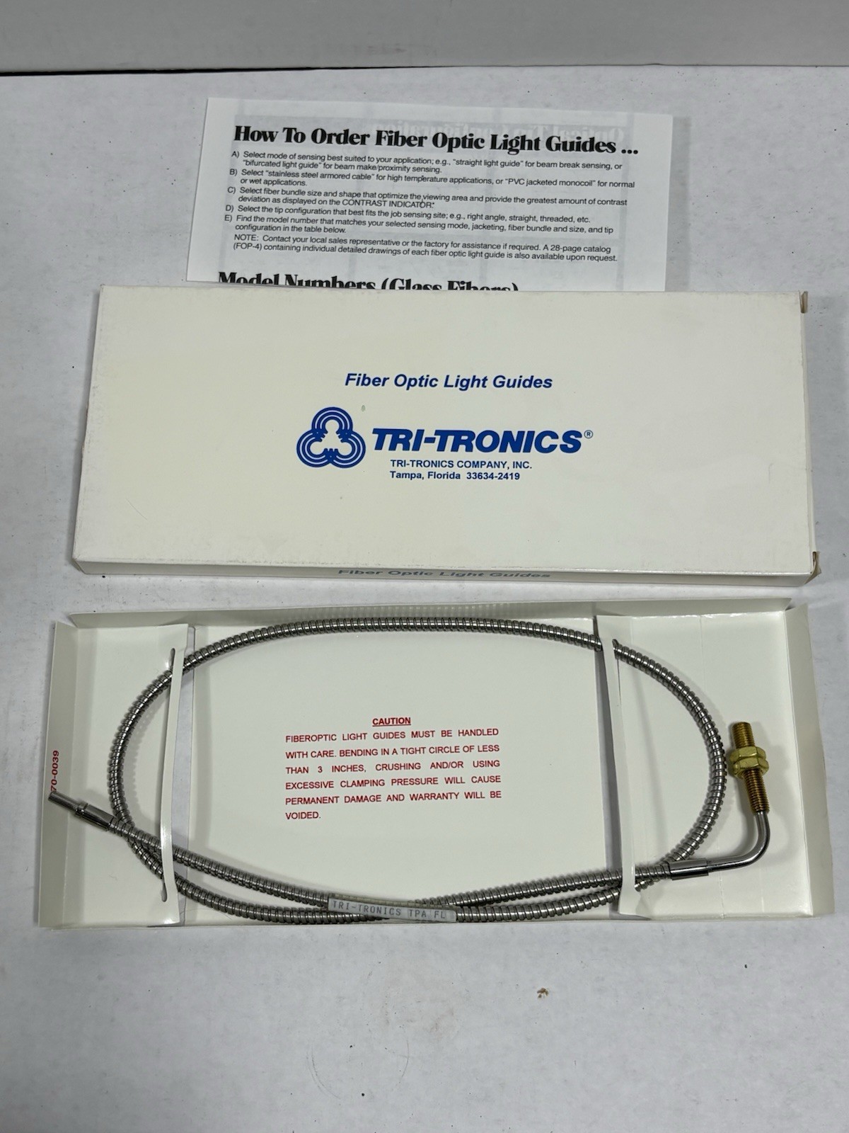 Tri-Tronics F-A-36TR Fiber Optic Light Guide