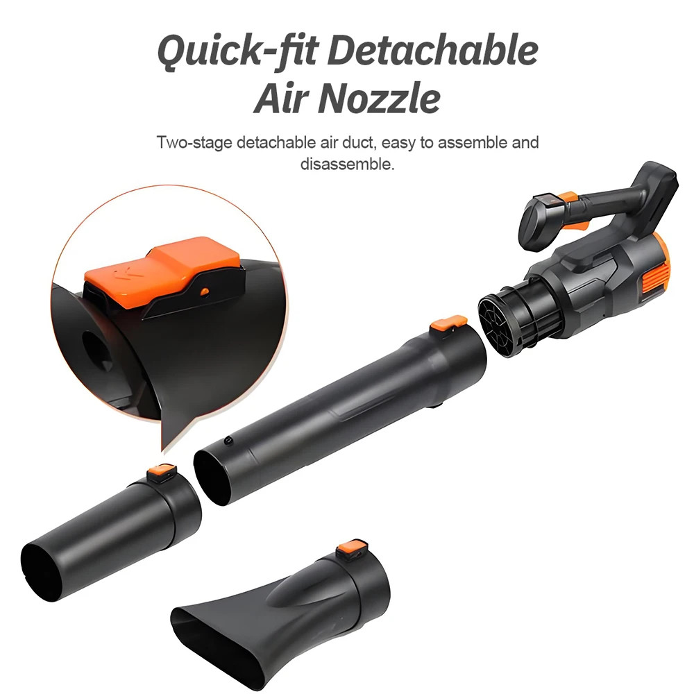 21V Electric Lithium-Ion Leaf Blower Cordless Blower Driveway Turbo Blower Porta