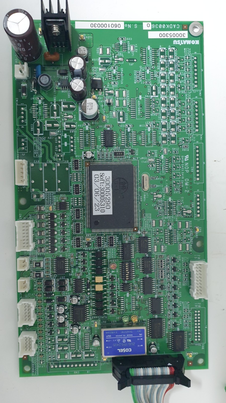 Komatsu Control Board Assembly CADK00360 + CADK00251 TEL Tokyo Electron