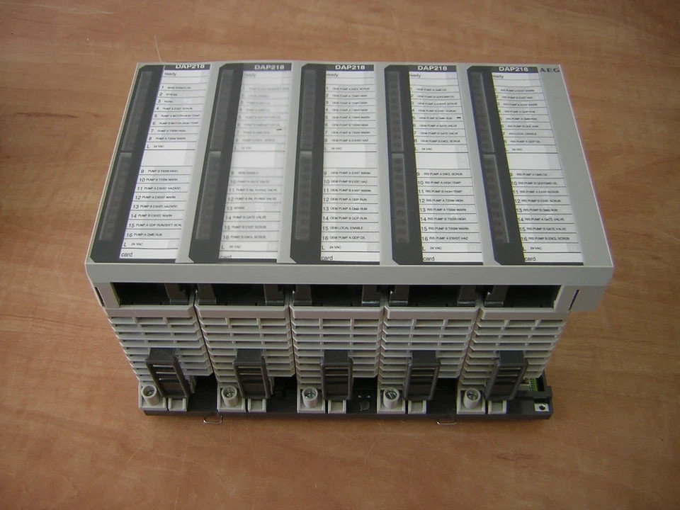 ✅ 5 AEG MODICON DAP218 DAP 218/AS-BDAP-218 W/ DTA 201 RACK