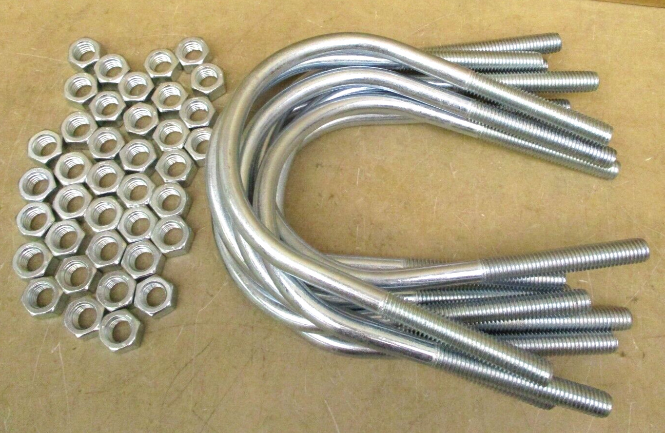 Fabory 32TG86 U-Bolt Long Tangent Steel Zinc Plated Lot of 9 Pieces 48735LIN