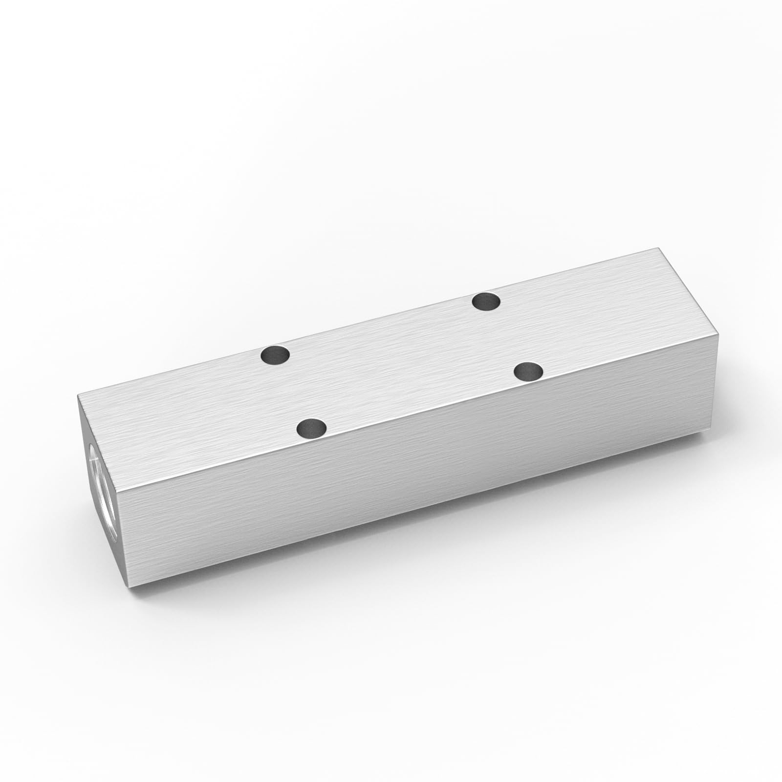 2 PCS Aluminum Air Manifold 3 Way 5 Port Block Splitter 1/4″ NPT Output