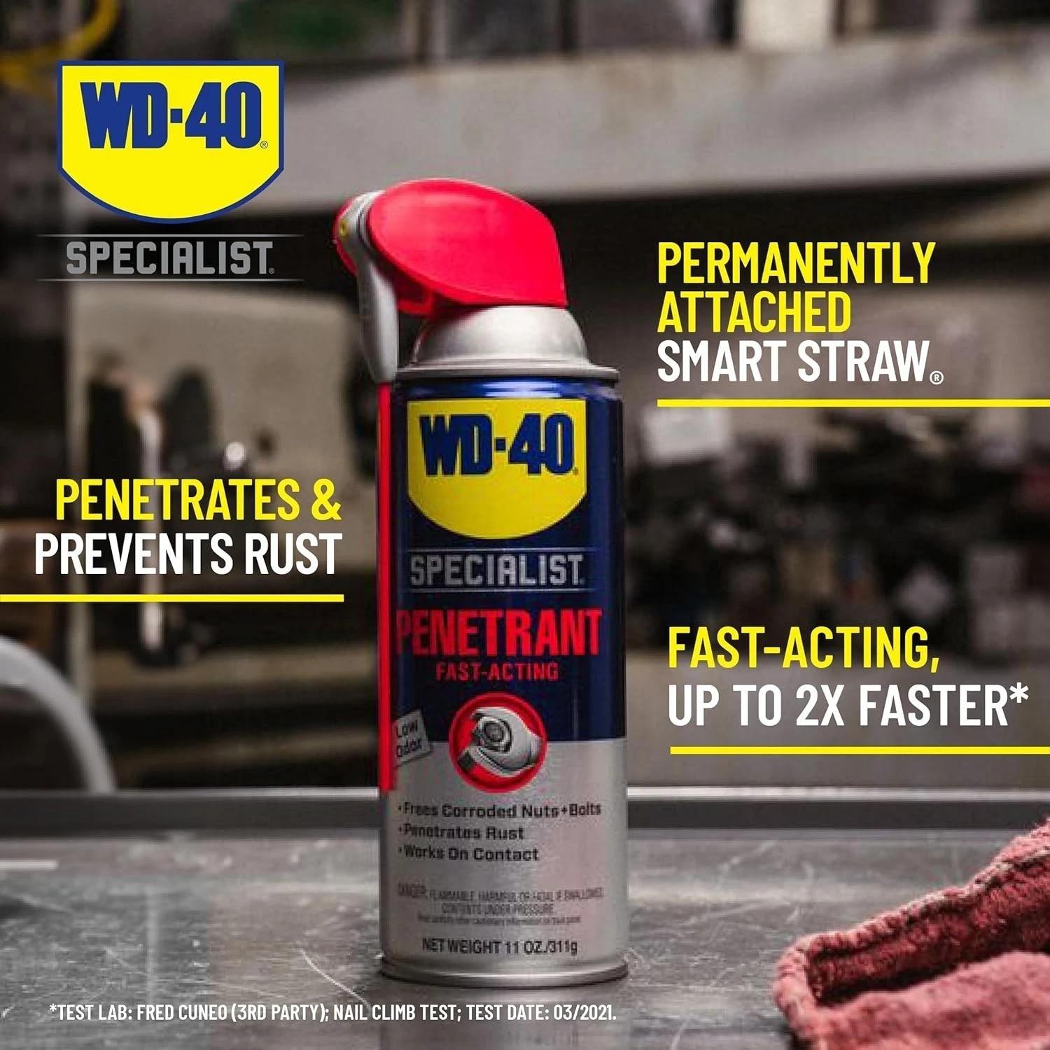 Fast-Acting 11oz Penetrant with Dual Spray Options – 6 Cans for Industrial Use