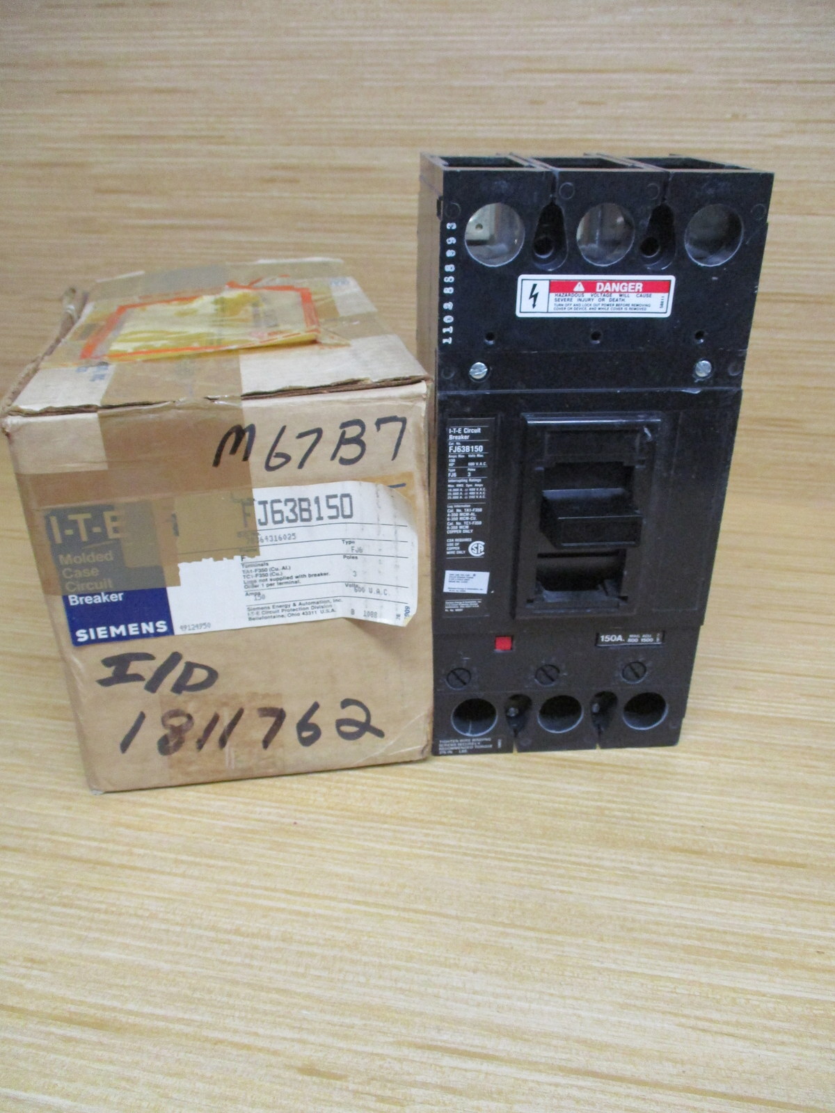 ITE FJ63B150 Siemens 150 AMP Circuit Breaker