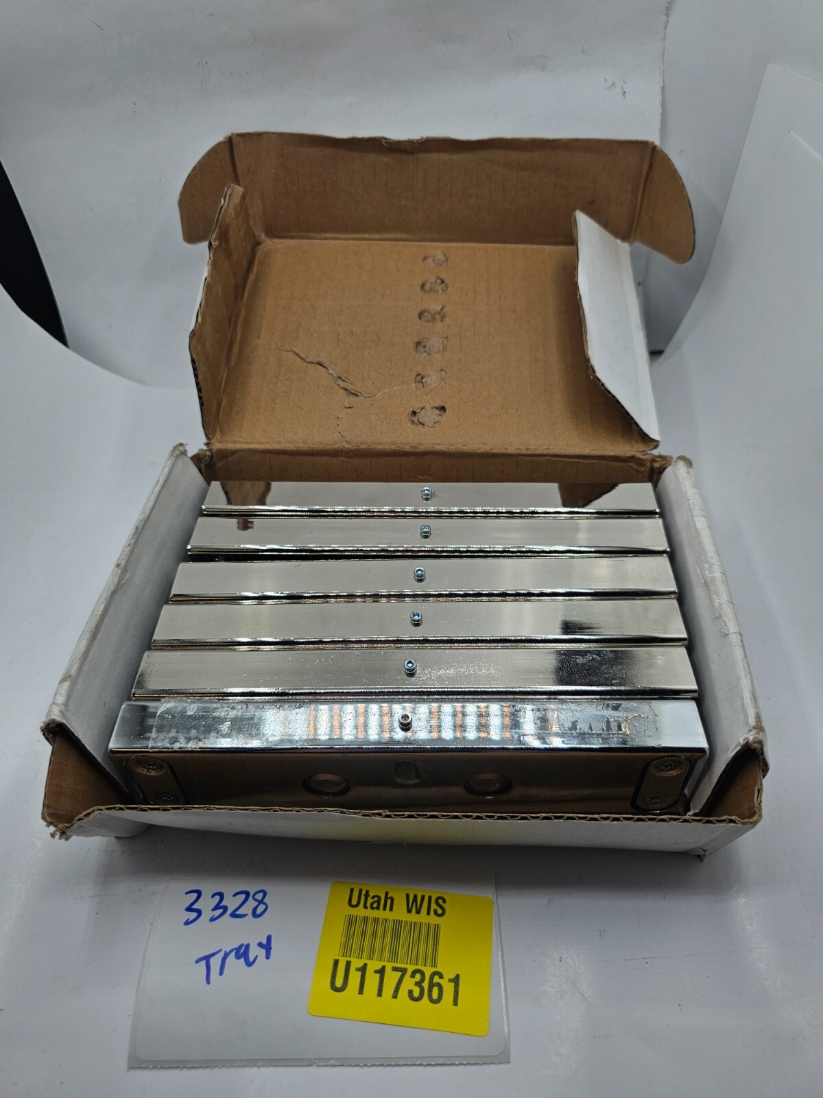 (QTY 6) Expolinc Profile Connector Steel Chrome Finish 6910
