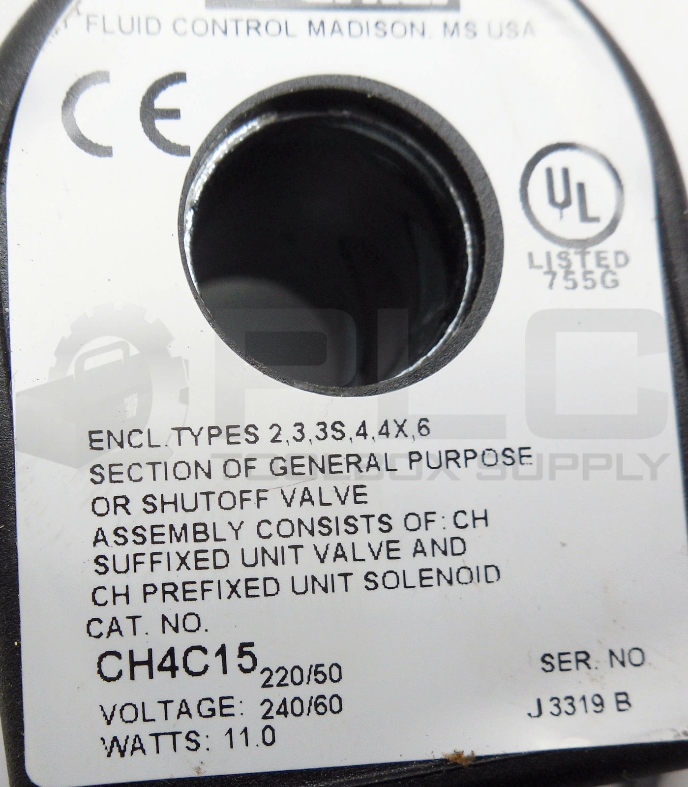 NEW PARKER CH4C15 GENERAL PURPOSE VALVE 50/60HZ 220/240V 110W