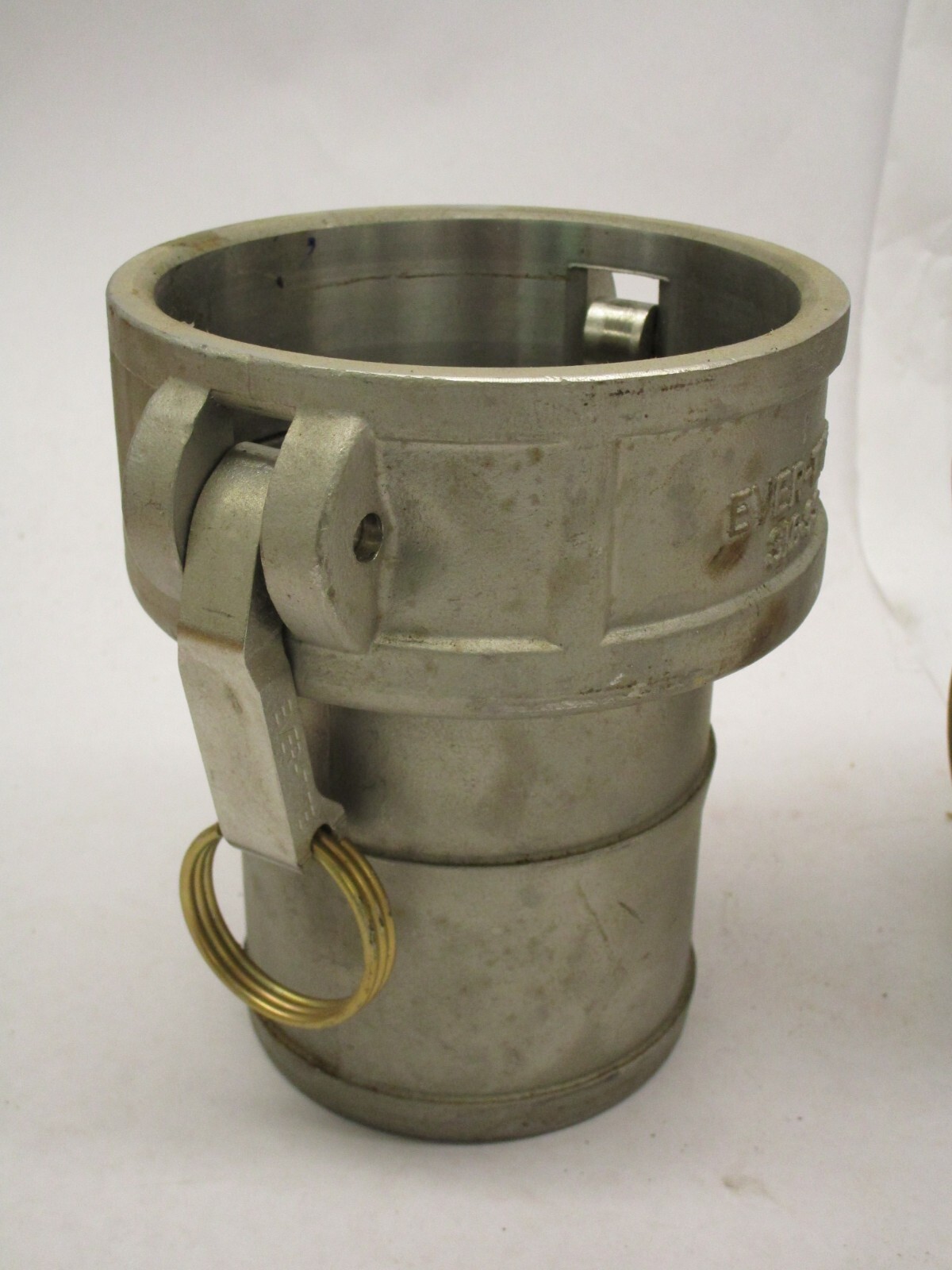 2 Ever-Tite 316-SS 4″ Hose Coupling & 1 cap – UNUSED