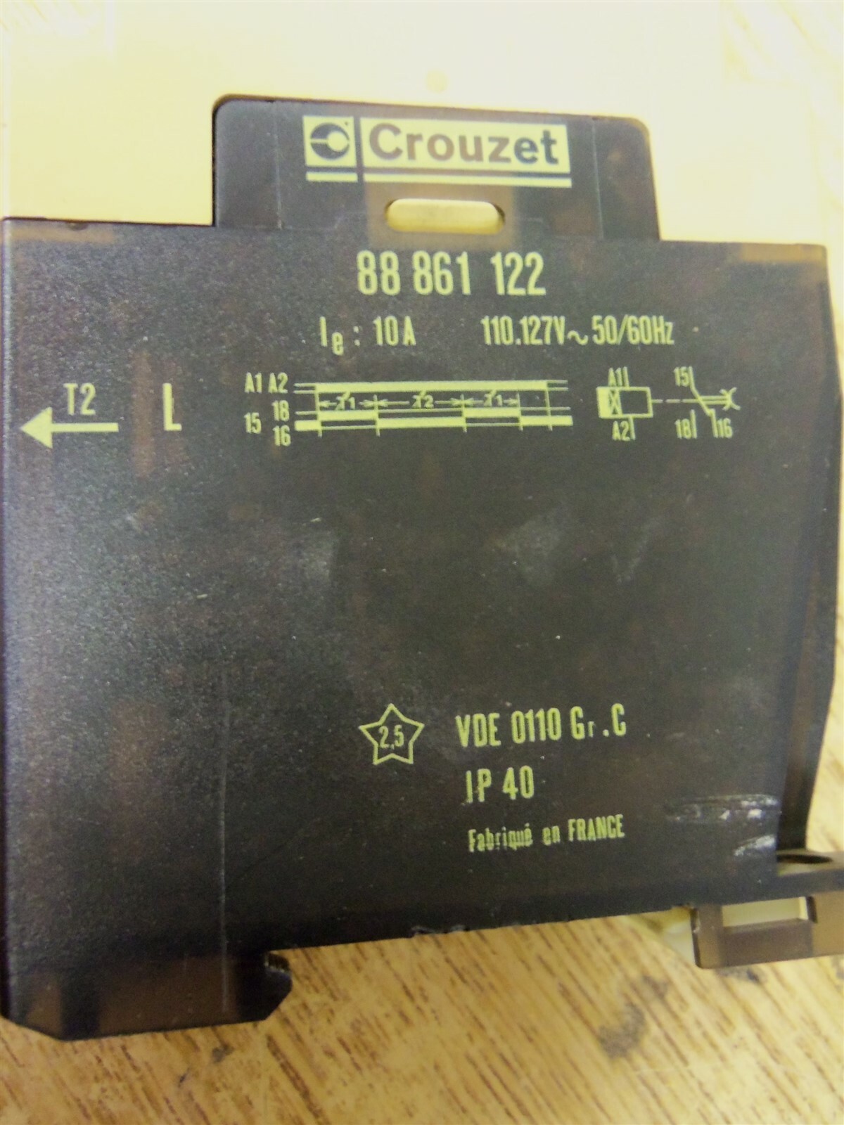 Crouzet 88 861 122 10A 110-127V IP40 relay Module *FREE SHIPPING*