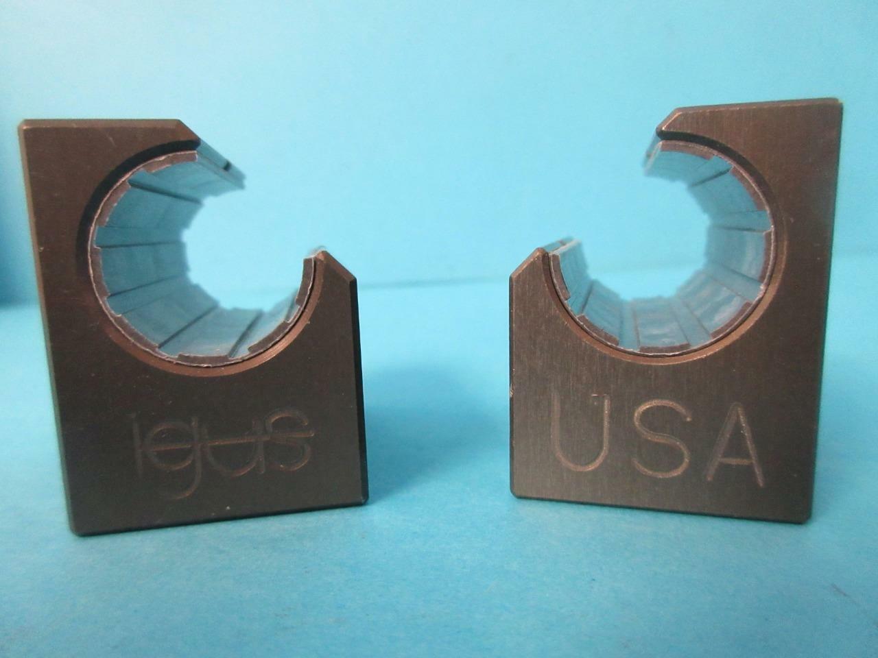 LOT OF 2 NEW IGUS DRYLIN 1″ 1.35″ 1.4″ SINGLE RAIL BEARING BLOCK ALUMINUM