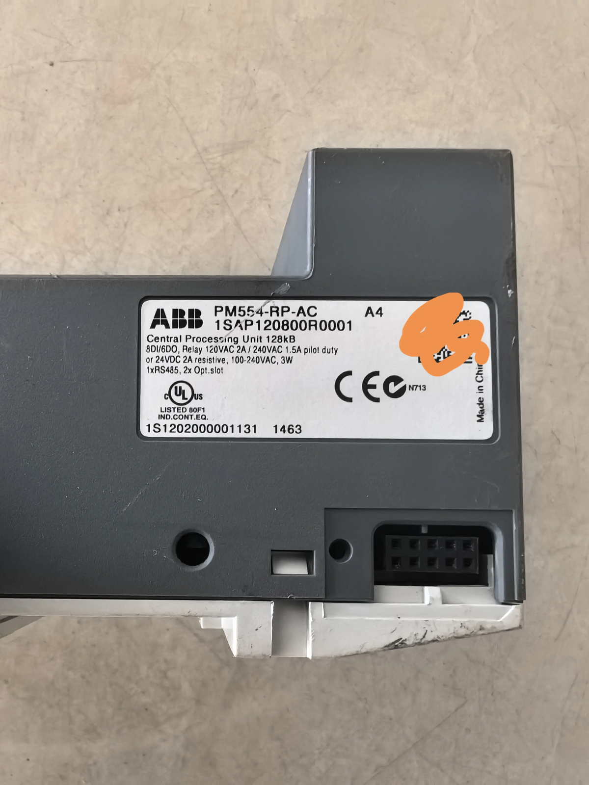 1 pcs used ABB module PM554-RP-AC 1SAP120800R0001