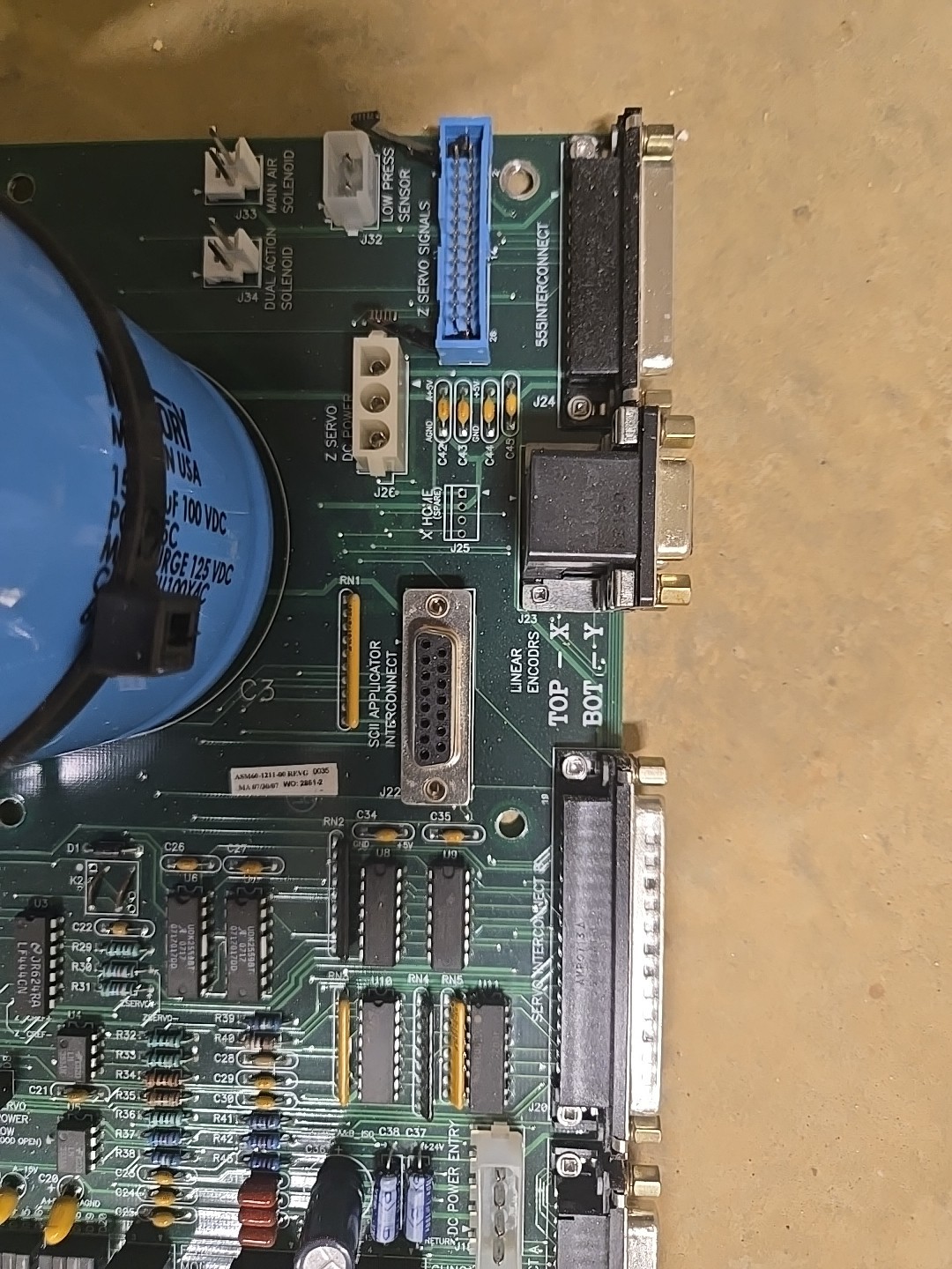 Asymtek XY Servo Interface Board 60-1211-00 w/Warranty – Free Shipping