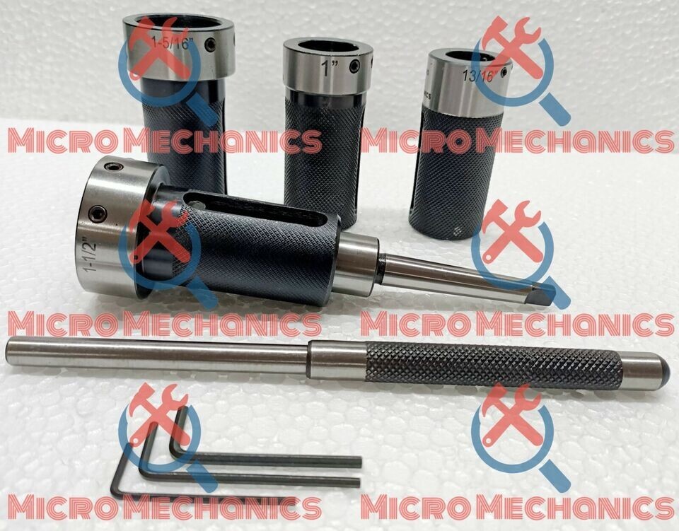 MT1 Die Holder Kit For Lathe Tailstock Morse Taper # 1 Sliding Action- Inch & MM