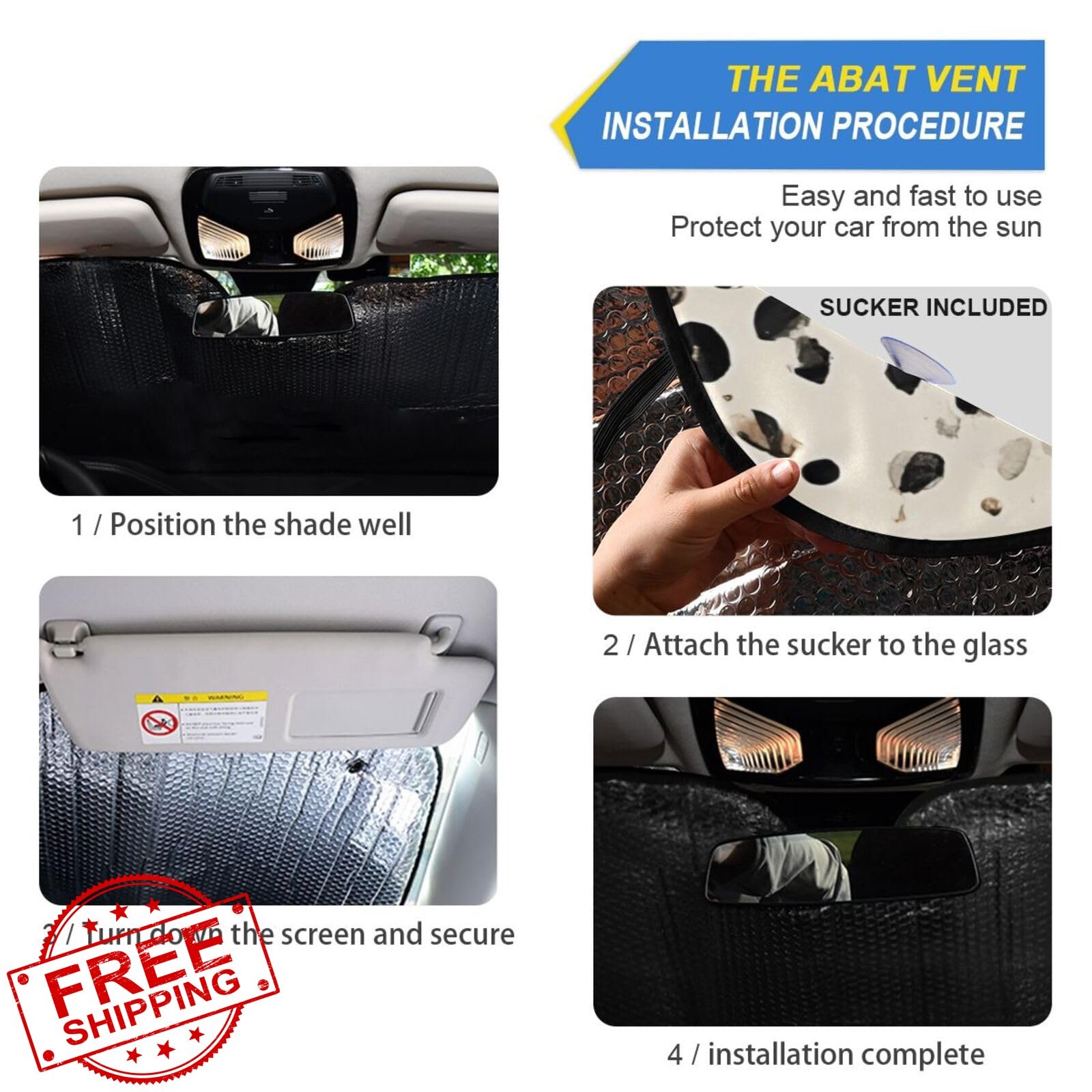 ALAZA Leopard Windshield Sunshade Truck SUV