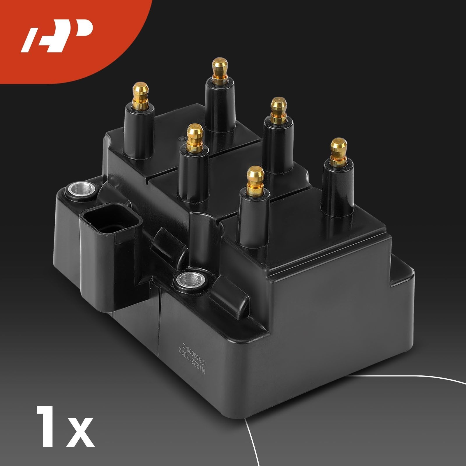 A-Premium 1x Ignition Coil Pack and 6x Iridium Spark Plugs | for Dodge Grand …